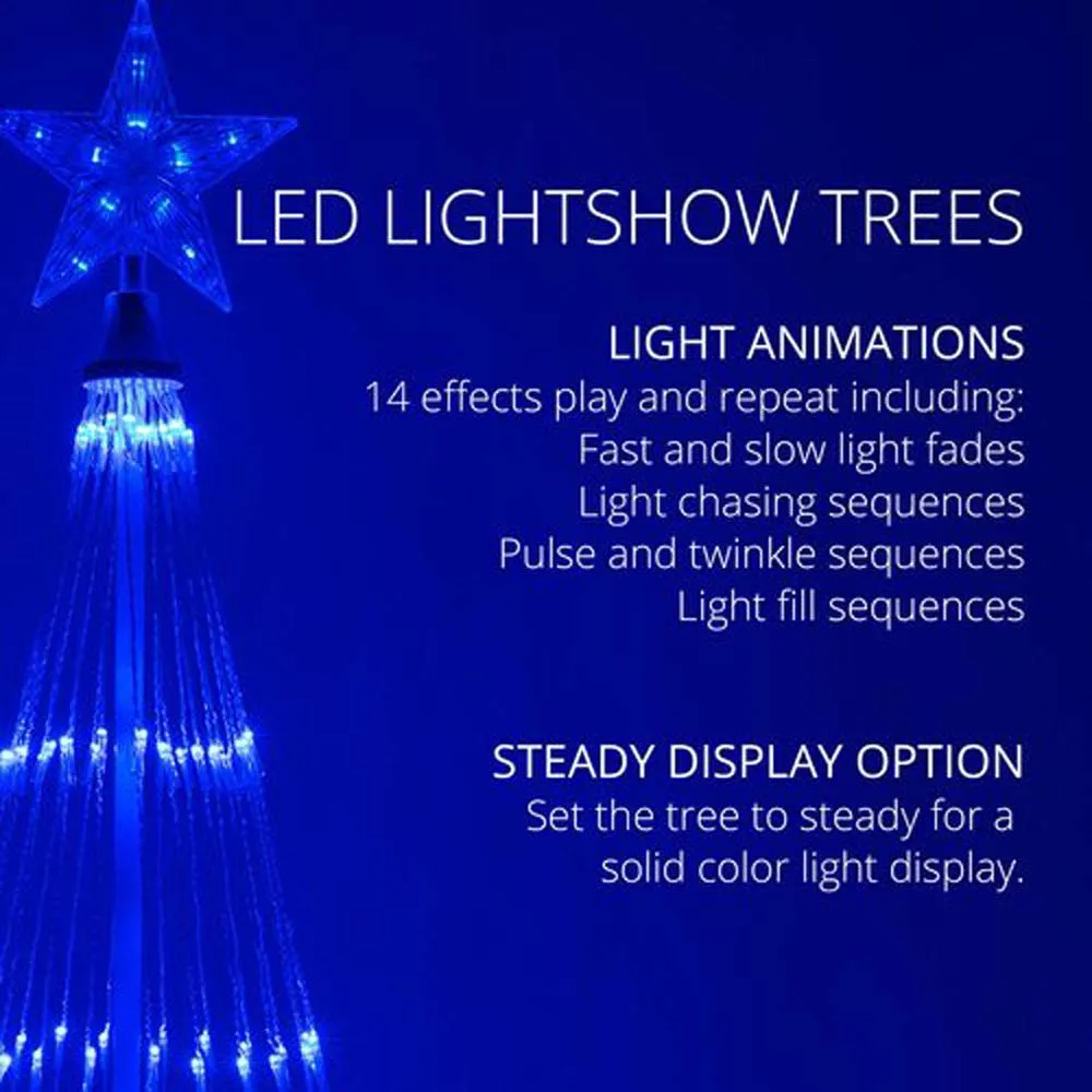 12-ft. Blue LED Animated Outdoor Lightshow Christmas Tree