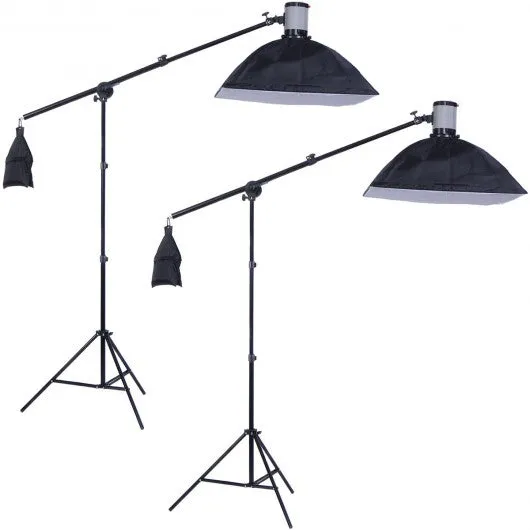 2 X 160W Photography Lighting Studio Flash Light Softbox