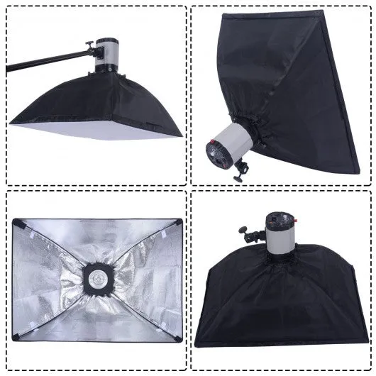 2 X 160W Photography Lighting Studio Flash Light Softbox