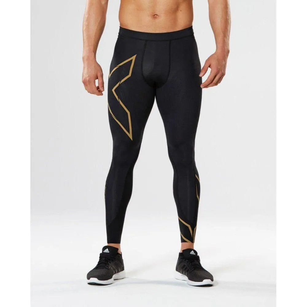 2XU Men's Core Compression Running Tights - Black / Gold