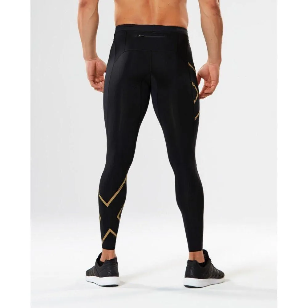 2XU Men's Core Compression Running Tights - Black / Gold