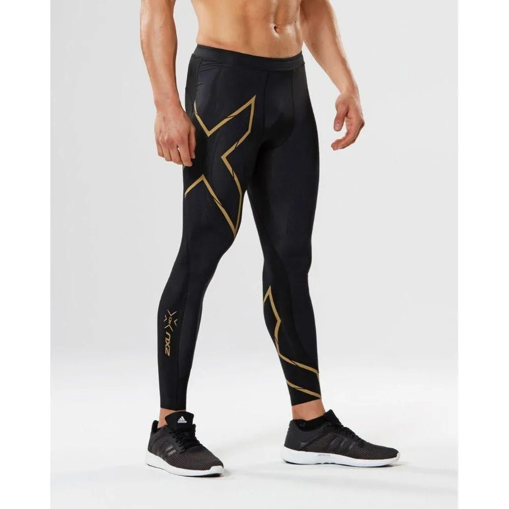 2XU Men's Core Compression Running Tights - Black / Gold