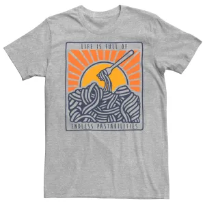 A man's life is full of endless pasta. Fifth Sun T-shirt