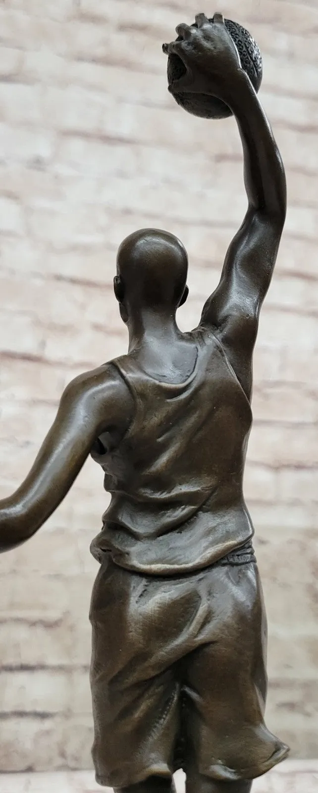 Abstract Basketball Player Male Mid Century Bronze Masterpiece Classic Sport Art