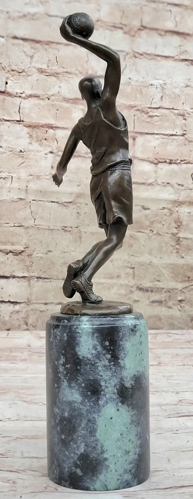 Abstract Basketball Player Male Mid Century Bronze Masterpiece Classic Sport Art