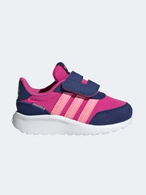 Adidas Run 70S Infant-Girls Running Shoes Fuchsia/Blue