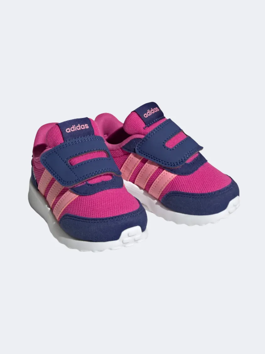 Adidas Run 70S Infant-Girls Running Shoes Fuchsia/Blue