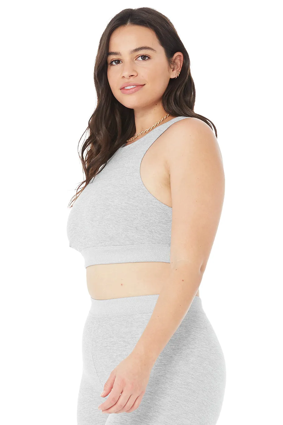 Alosoft Iconic 90's Bra - Athletic Heather Grey