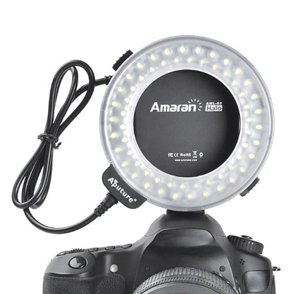 Aputure Amaran Halo AHL-N60 Nikon LED Macro Ring Flash Light