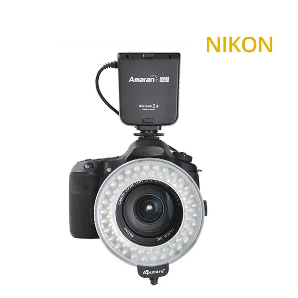 Aputure Amaran Halo AHL-N60 Nikon LED Macro Ring Flash Light