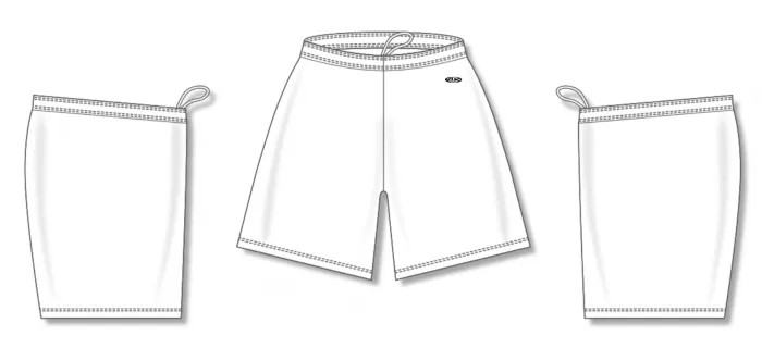 Athletic Knit (AK) BS1300L-000 Ladies White Basketball Shorts