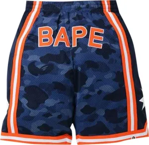 BAPE Color Camo Wide Basketball Shorts 'Navy', Blue