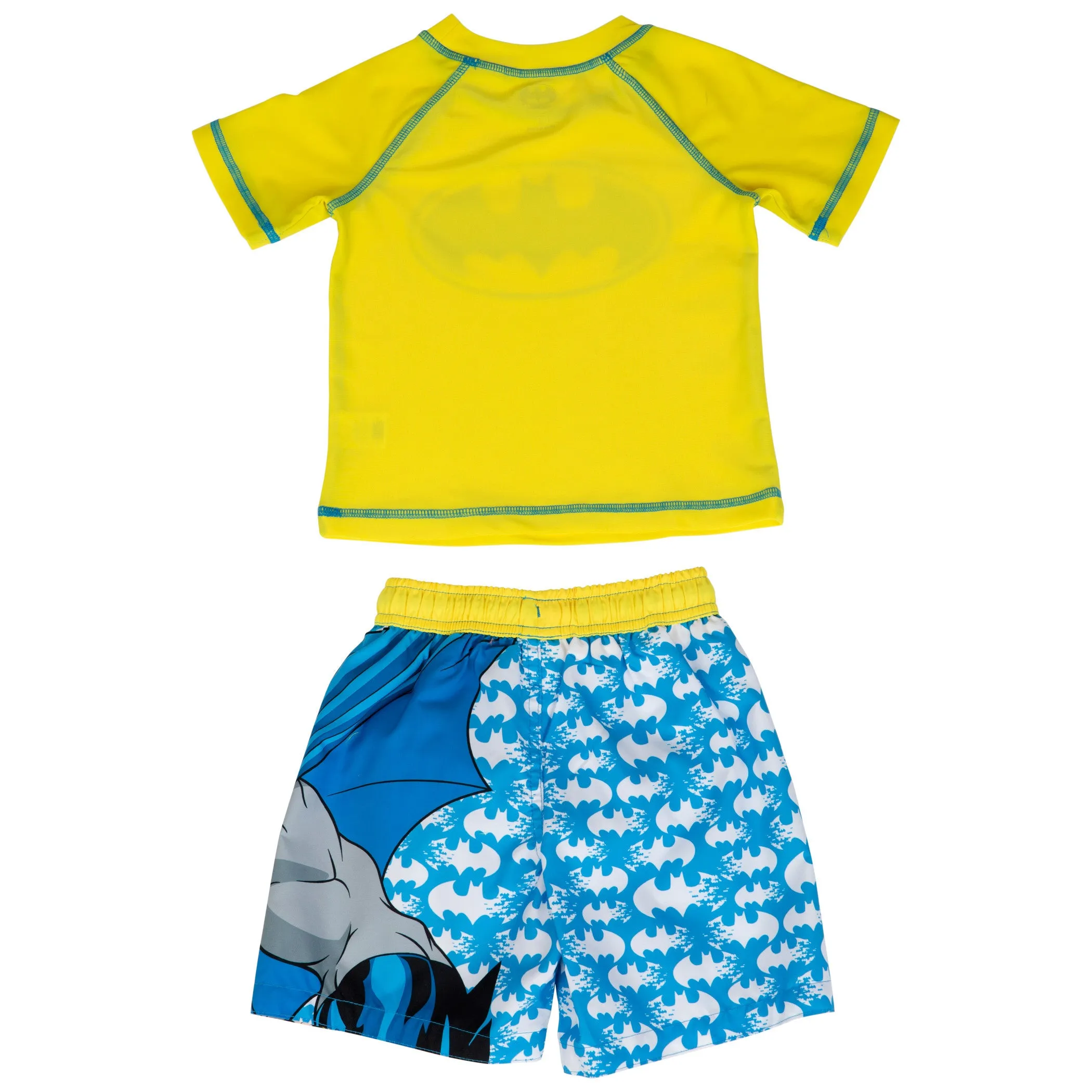 Batman The Dark Knight Toddler Swim Trunks and Rashguard Set