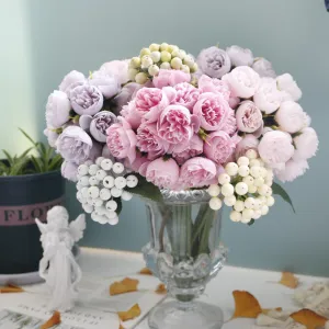 Black Friday Deals 2024 Artificial Flowers Peony Bouquets Wholesale