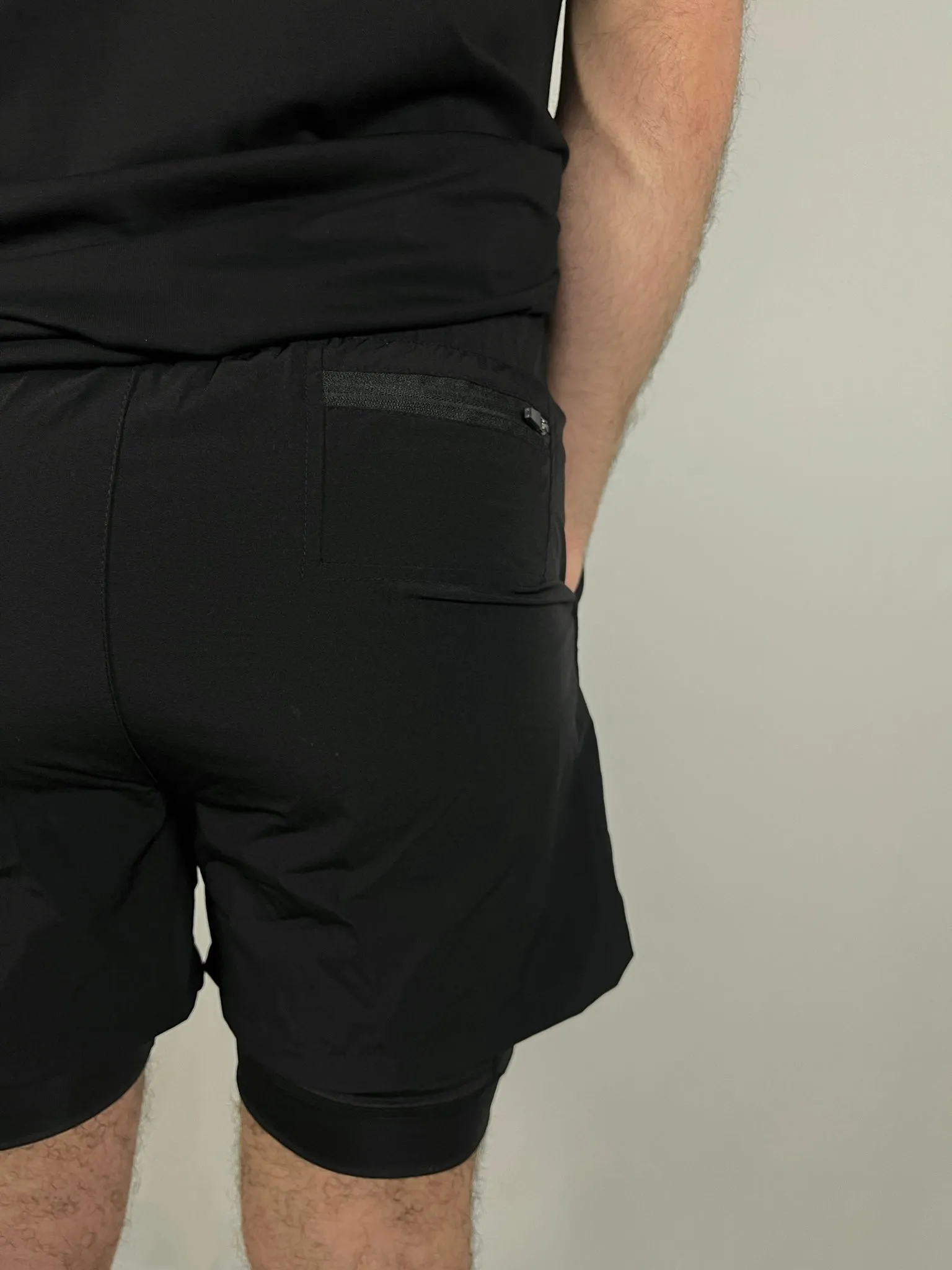 Black/Black performance Shorts