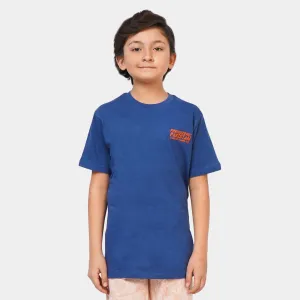 Boys T-Shirt Pre-Historic - Navy Peony