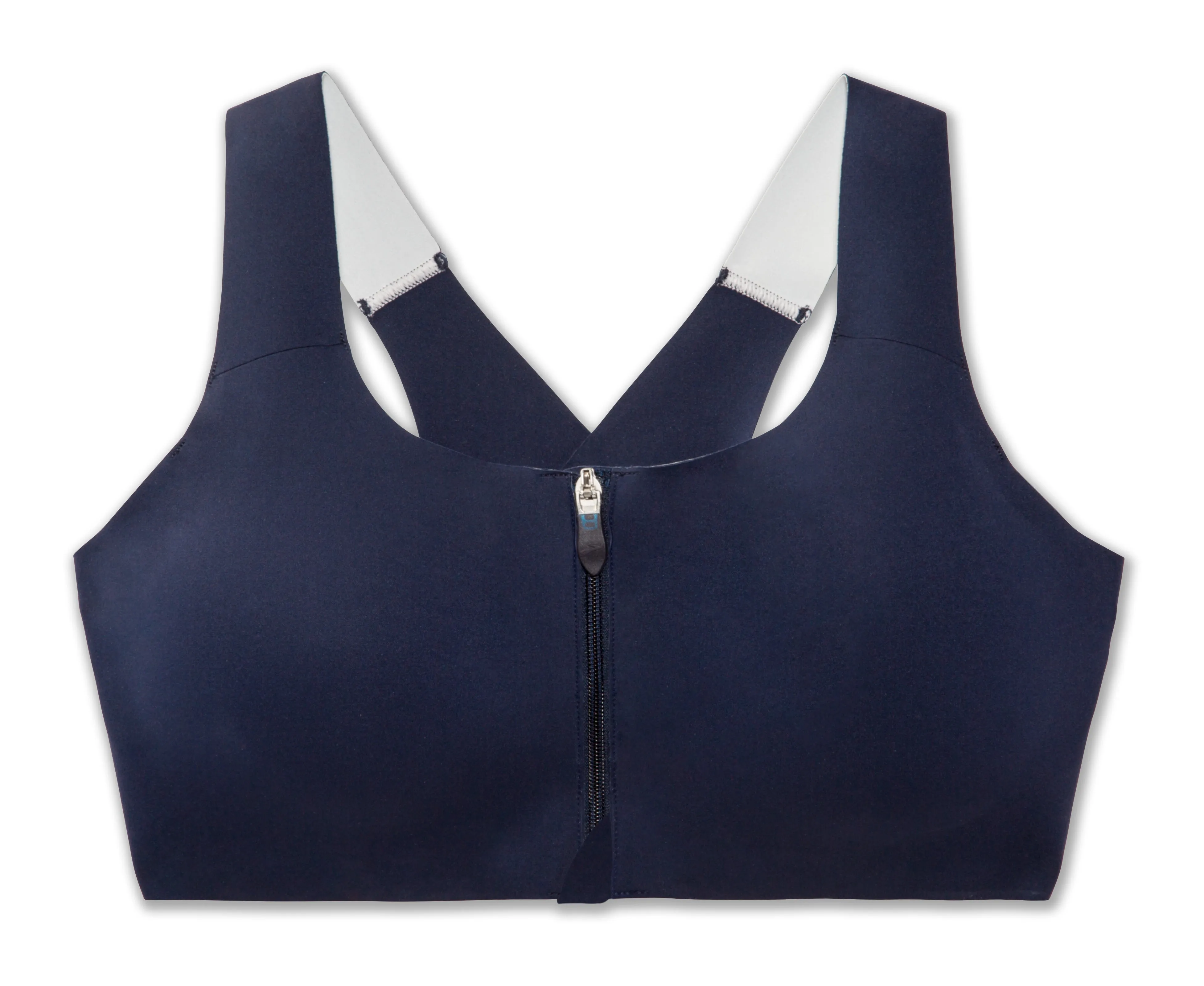 Brooks Women's Dare Zip Sports Bra - Navy (350075451)