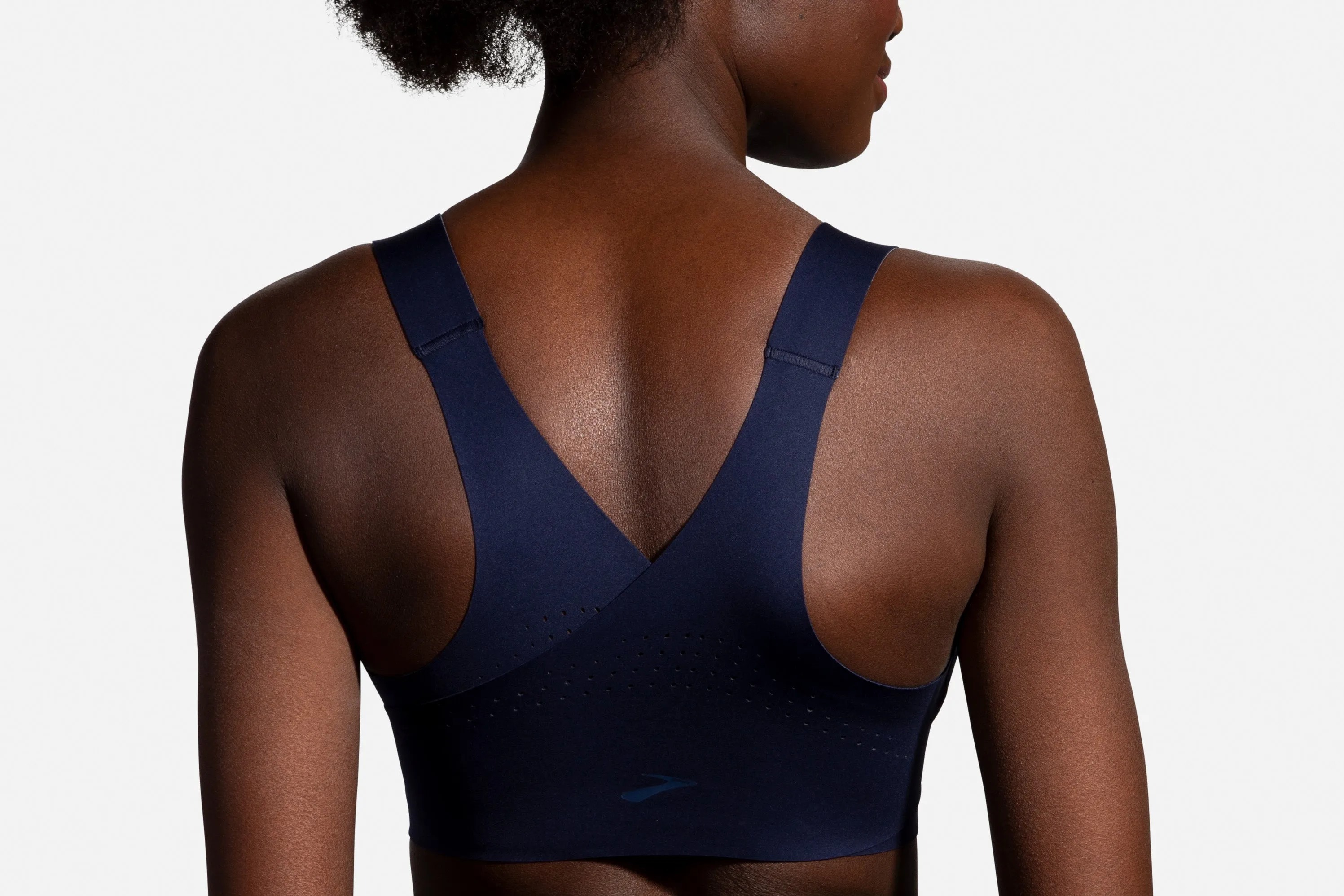 Brooks Women's Dare Zip Sports Bra - Navy (350075451)