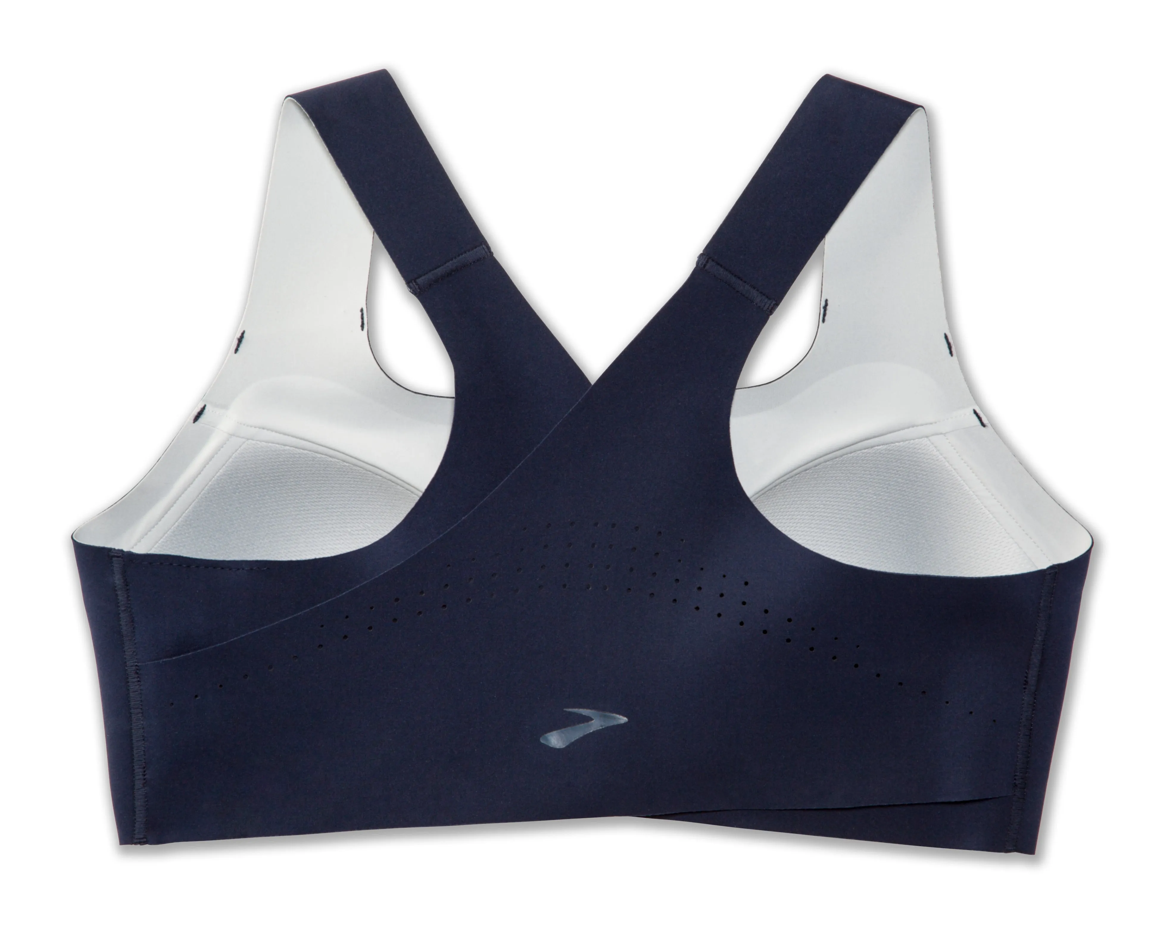 Brooks Women's Dare Zip Sports Bra - Navy (350075451)