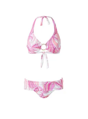 Brussels Halter Hoop Bikini Orchid