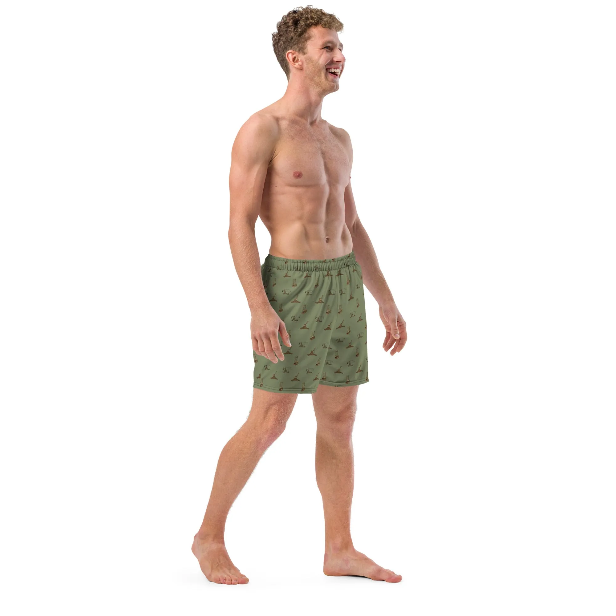 Catapults Trebuchets and Guillotines Men's Swim Trunks