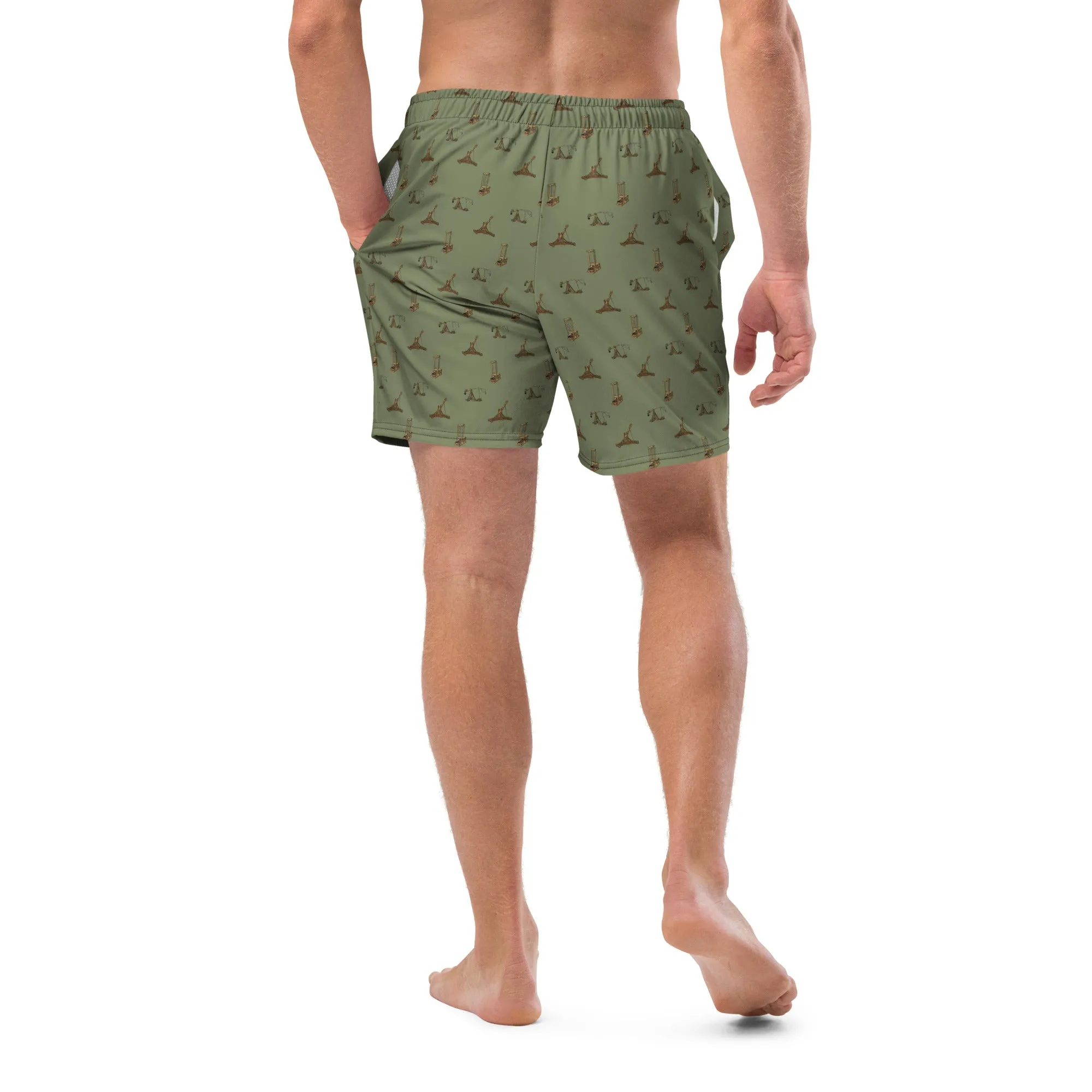 Catapults Trebuchets and Guillotines Men's Swim Trunks