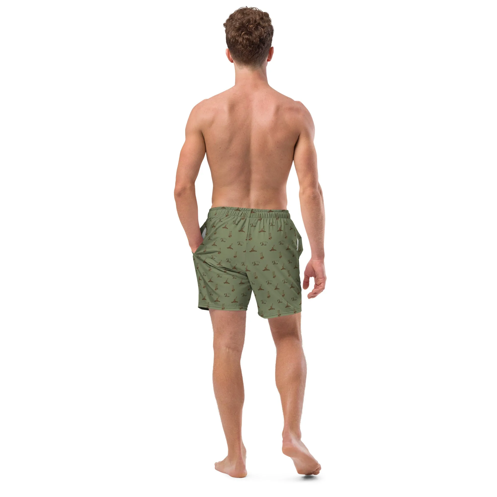 Catapults Trebuchets and Guillotines Men's Swim Trunks