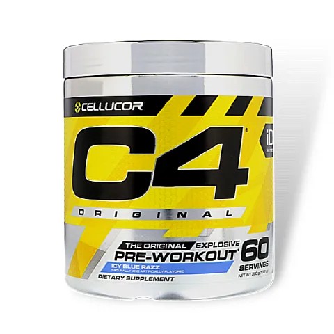 Cellucor C4 PRE-WORKOUT (390g) 60 Servings Icy Blue Raz EXP Jan 2027