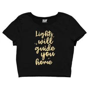 Coldplay Crop Top - Lights Will Guide You Home