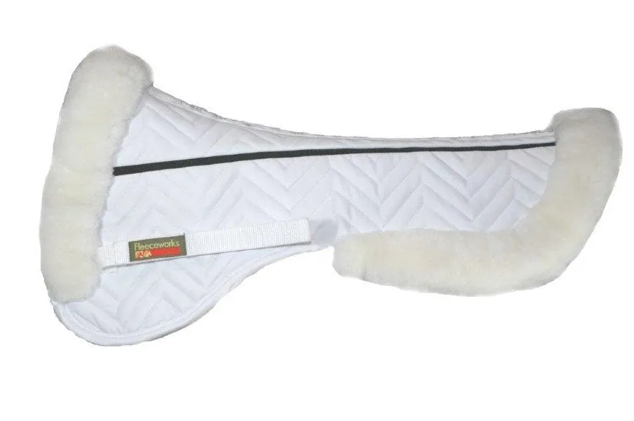 DEALS Sheepskin FXK Technology Halfpad with Rolled Edge Dressage