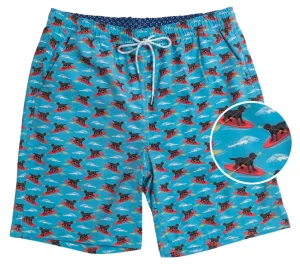 Doggy Paddle: Swim Trunks - Light Blue