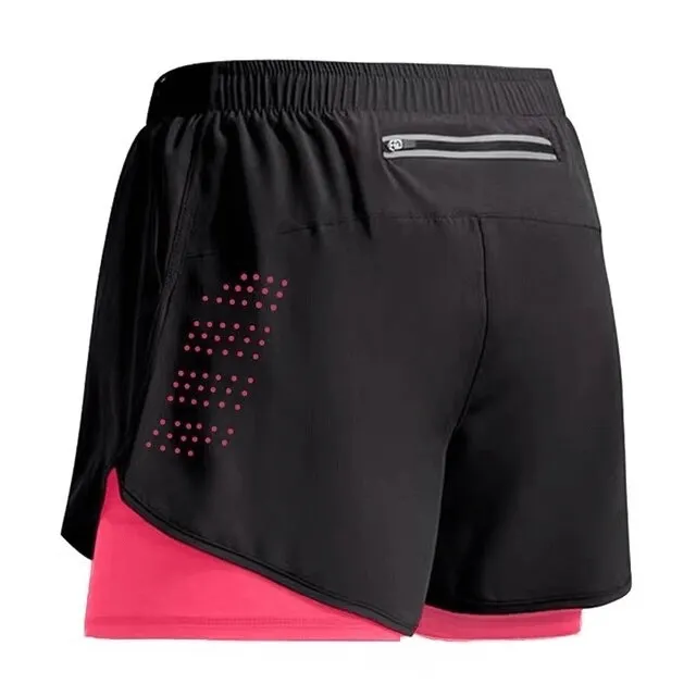 Double-deck Training Short Shorts with Pocket Back for Men - SF0440