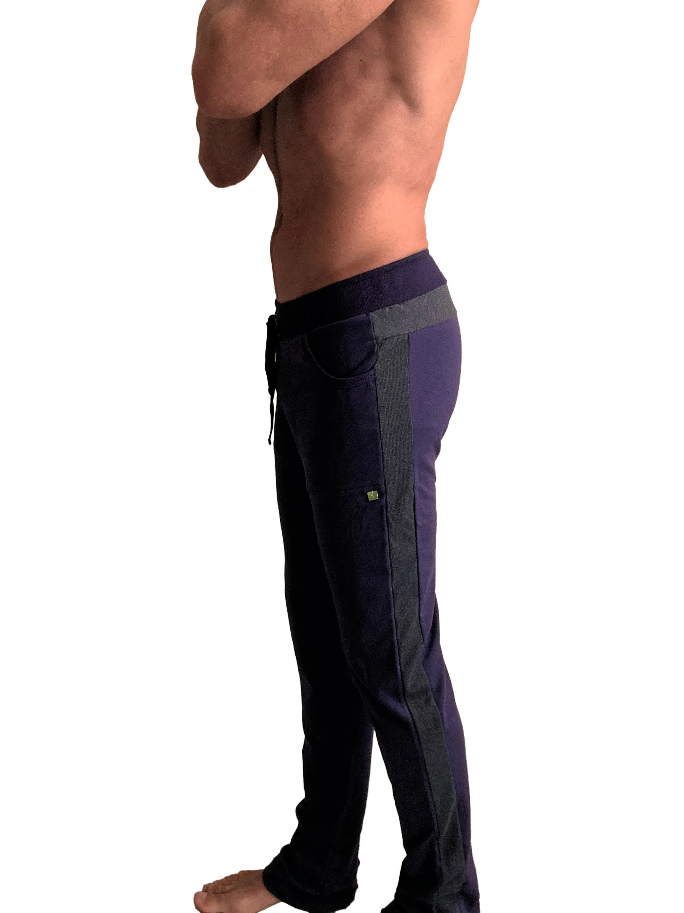 Eco-Track & Yoga Sweat Pant (Eggplant w/Charcoal)