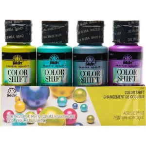 Folkart Color Shift Chameleon Acrylic Paint Set of 4