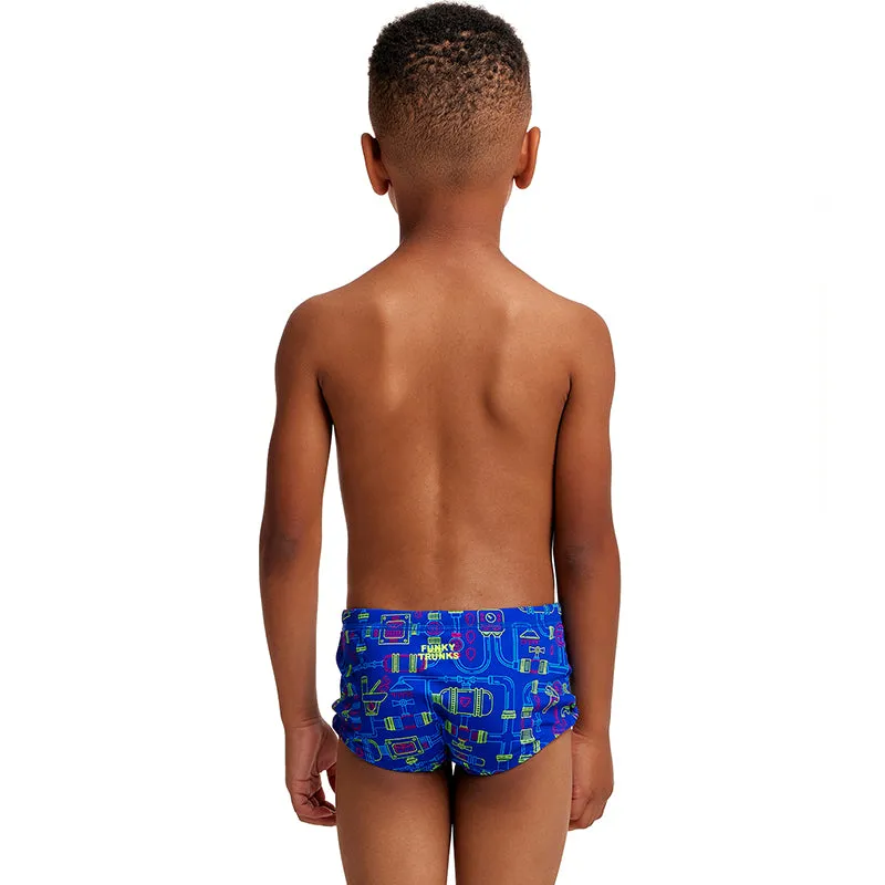 Funky Trunks - Backed Up - Toddlers Boys Eco Printed Trunks