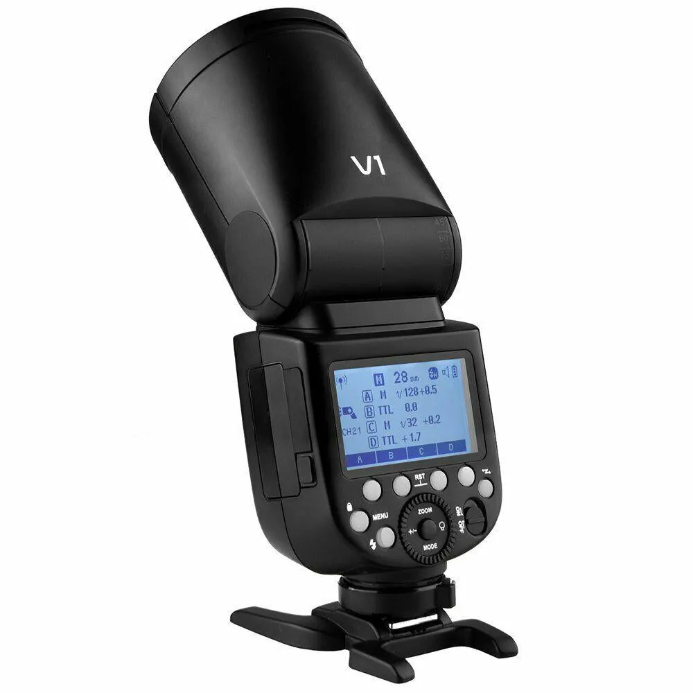 Godox V1-C Round Head Li-ion E-TTL HSS Master Speedlight Flash for Canon