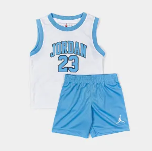 Jordan 23 Shorts Preschool Set (Blue/White)