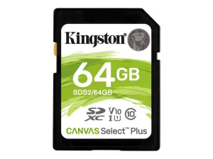 Kingston Flash Memory Card Canvas Select Plus - Sdxc Uhs-I - 64 Gb