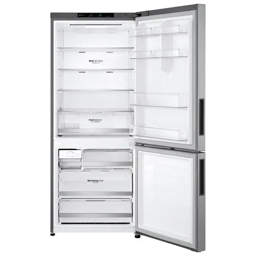 LG LBNC15251V 28" 15 cu.ft. Counter Depth Bottom Freezer with Door Cooling  and Flip-up Shelf