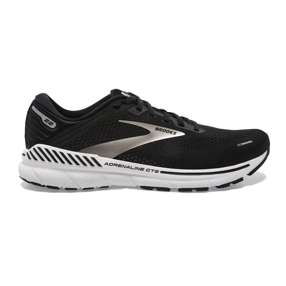 Men's Brooks Adrenaline GTS 22 Color: Black/Silver/Anthracite