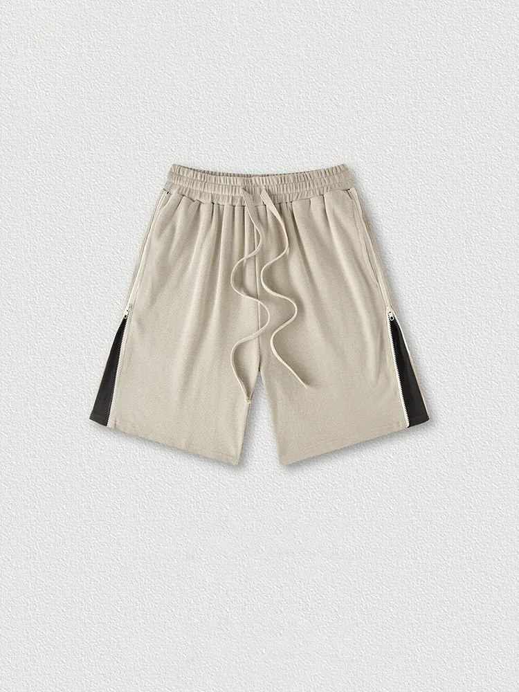 Men'S Contrast-Stripe Cropped Shorts