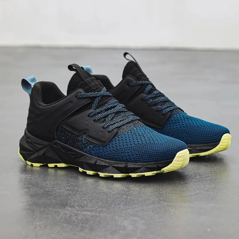 Men's Lace-Up Running and Tennis Shoes, Supportive Sports Sneakers