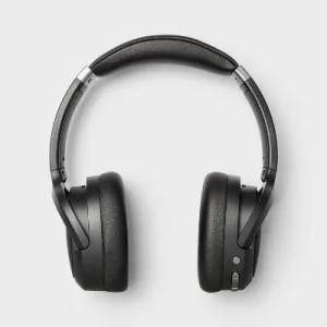 New - Active Noise Canceling Bluetooth Wireless Over Ear Headphones - heyday Black