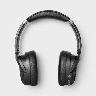 New - Active Noise Canceling Bluetooth Wireless Over Ear Headphones - heyday Black