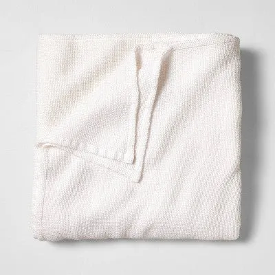 New - King Micro Waffle Bed Blanket White - Casaluna