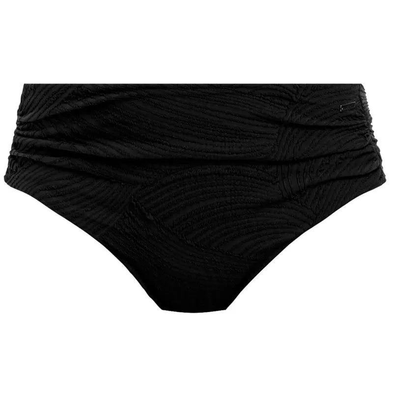 Ottawa Deep Gathered Bikini Brief Black - Fantasie Swim