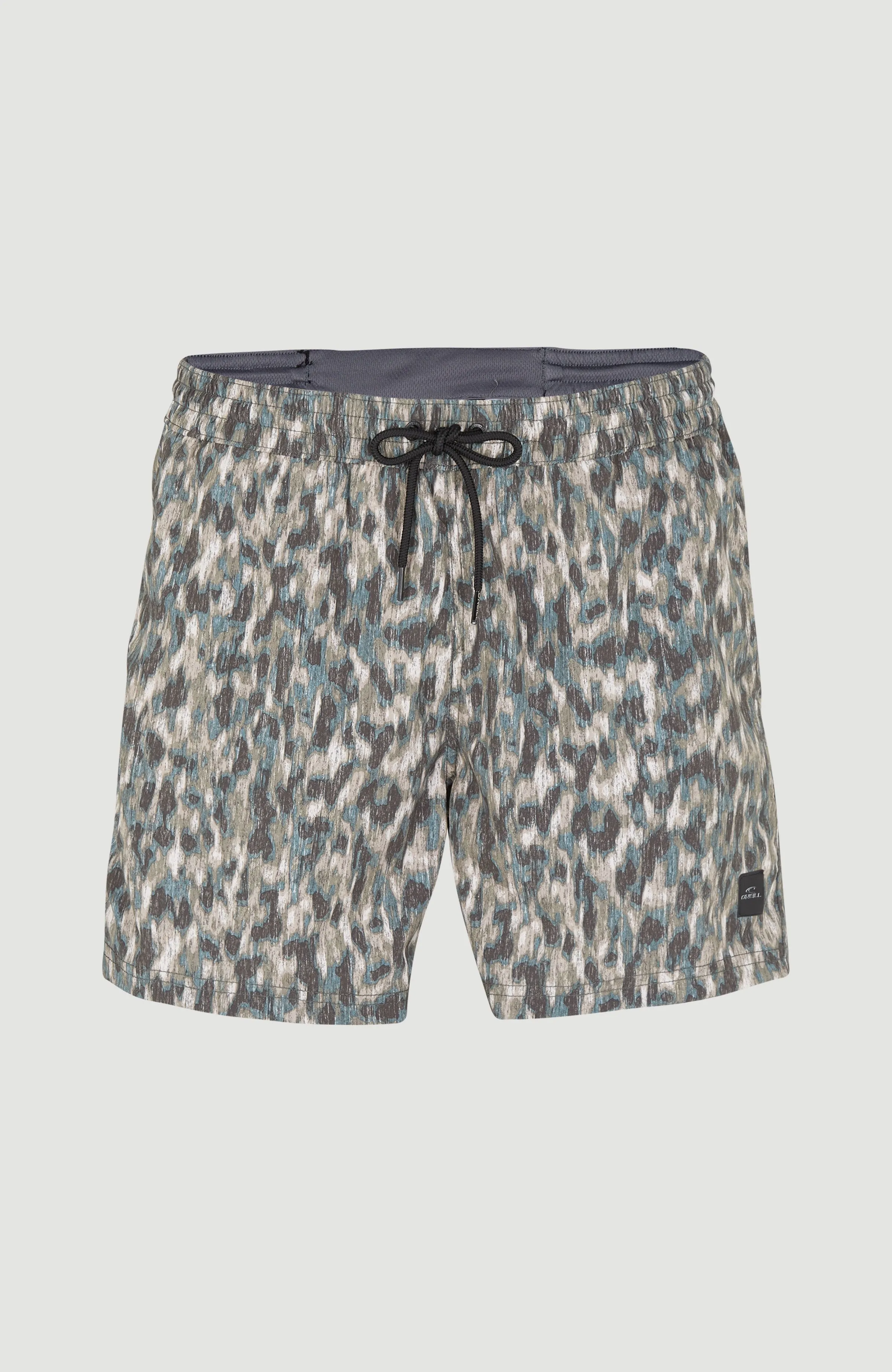 Packable All Over Print 15'' Hybrid Shorts | Green Minimal Camo