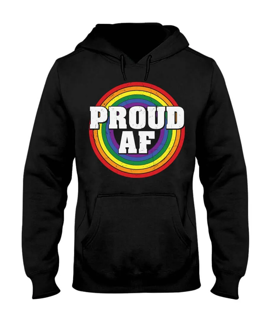 Proud AF | LGBT  Merch | Gay Pride Unisex Hoodie