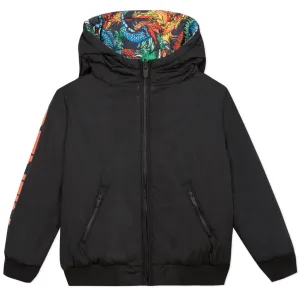 Reversible Printed Puffer Baby Jacket