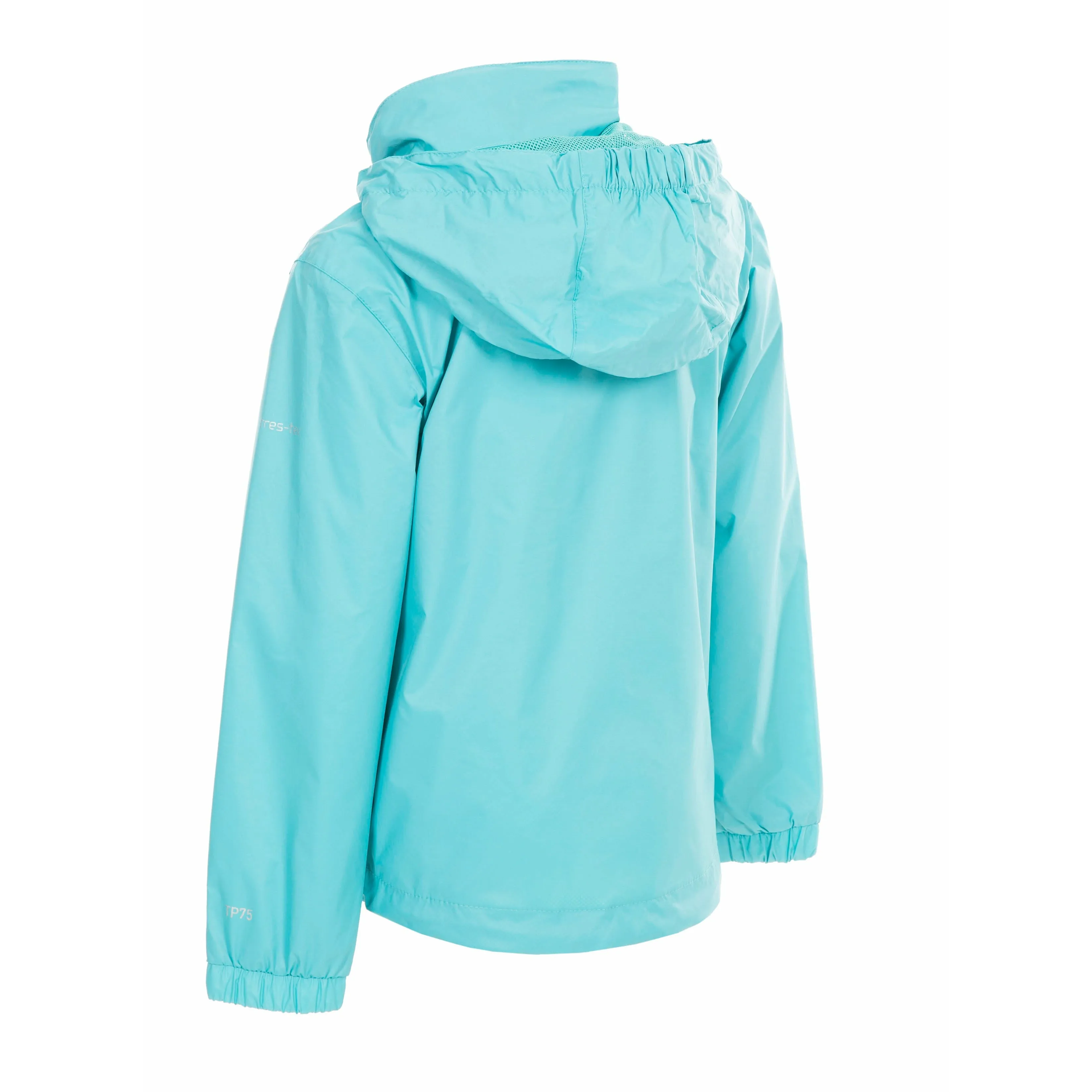 Sabrina Girls' Unpadded Waterproof Rain Jacket in Aquamarine